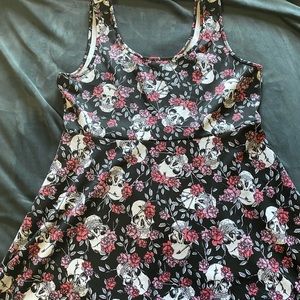 Skull and floral dress
